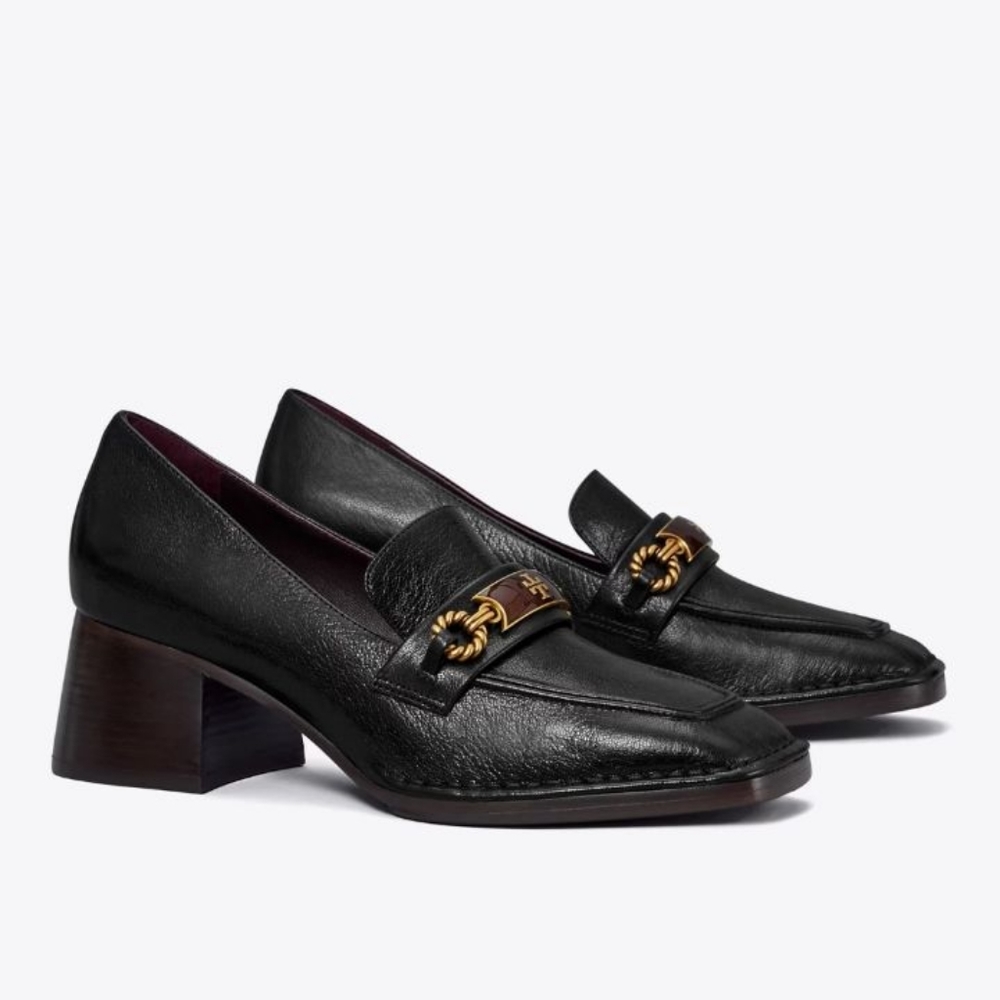 Tory Burch Perrine Heel Loafer Perfect Black